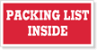 Packing List Inside (1.5 in. x 3 in.)