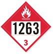 UN1263 Combustible Placard