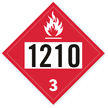 UN1210 Printing Ink Placard