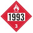 UN1993 Flammable Placard