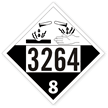 UN3264 Corrosive Liquid Placard