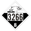 UN3266 Corrosive Liquid Placard