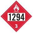 Toluene Dot Placard