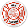 Fire Rescue Hard Hat Stickers