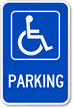 Parking (handicapped symbol) ADA Sign
