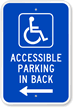 Accessible Handicap Parking Sign (With Graphic)