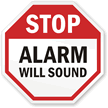 Stop :Alarm Will Sound Sign
