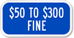 $50 to $300 Fine Aluminum ADA Handicapped Sign