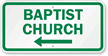 Baptist Church Sign