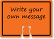 BLANK Cone Top Warning Sign