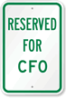 Reserved For CFO Sign