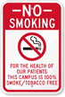 Tobacco Free Campus Sign