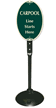 Carpool Line Starts Here Sign Kit