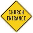 Church Entrance Sign