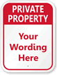 Custom Private Property LawnBoss Sign