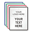 Customizable Vertical Logo Template Parking Sign