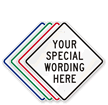 Customizable Diamond Sign Template