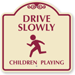 Drive Slowly Children Playing Symbol