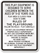 Playground Equipment Ages 5-12 Sign