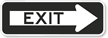 Exit Sign (with Right Arrow)