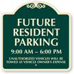 Future Resident Parking SignatureSign™