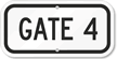 Gate 4 Sign