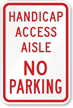 Handicap Access Aisle No Parking