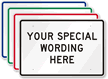 Customizable Horizontal Sign Template