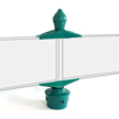 6' Nob Hill Round Post Bracket for Street Sign