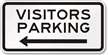 Visitors Parking (arrow left) Visitor Parking Sign