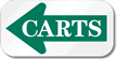 Carts Arrow Sign