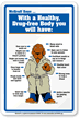 Healthy Drug Free Safety McGruff Sign