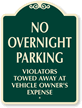 No Overnight Parking SignatureSign™