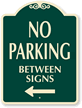 Left Arrow No Parking SignatureSign™