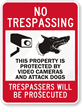 No Trespassing Trespassers Will Be Prosecuted Sign