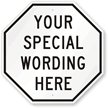 Customizable Octagonal Sign Template