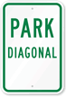 Park Diagonal Sign