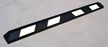 Parking Lot wheel Stop  White reflective strips