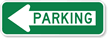 Parking Sign (with Left Arrow)