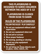 Playground Rules Sign