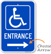 Entrance Handicapped Sign
