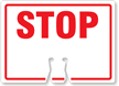 STOP Cone Top Warning Sign