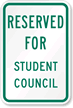 Reserved For Student Council