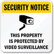 Security Notice Video Surveillance Sign