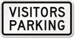 Visitors Parking Lot Sign
