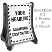 Add Headline and Additional Text Custom Sidewalk Sign