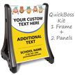 Add Text School Name BigBoss Portable Custom Sidewalk Sign