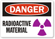 Danger Radioactive Material Label
