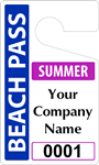 Plastic ToughTags™ for Beach Parking Permits