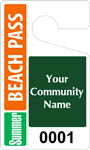 Plastic ToughTags™ for Beach Parking Permits
